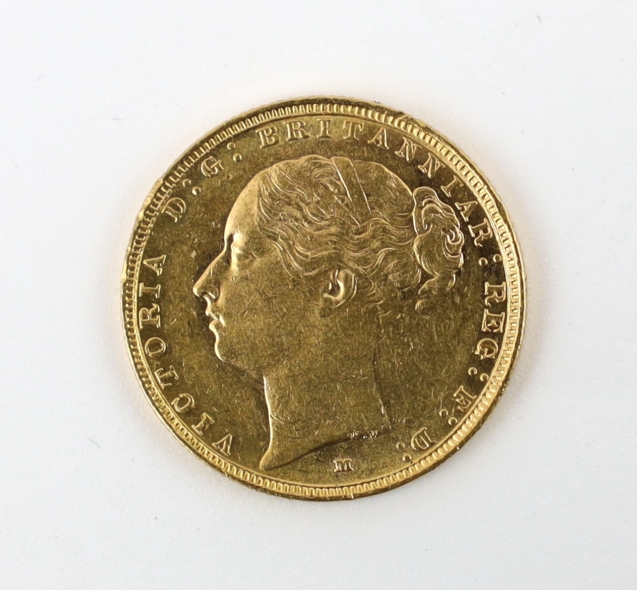 British Gold Coins, Victoria sovereign, 1883M, good VF (S3857C)